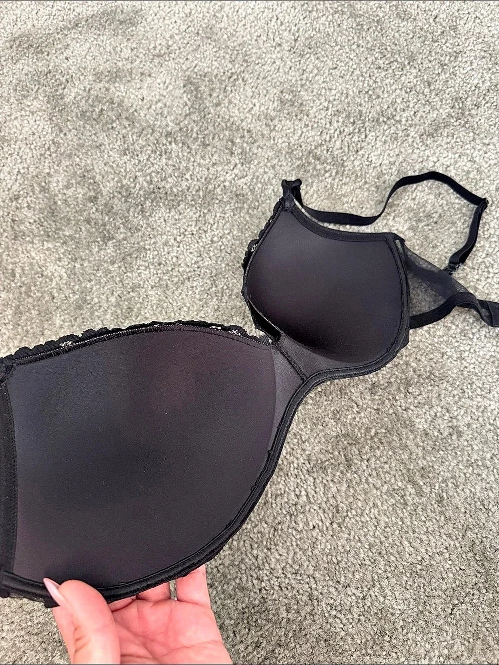 Victoria's Secret Very Sexy Push-Up Bra Black Floral Lace